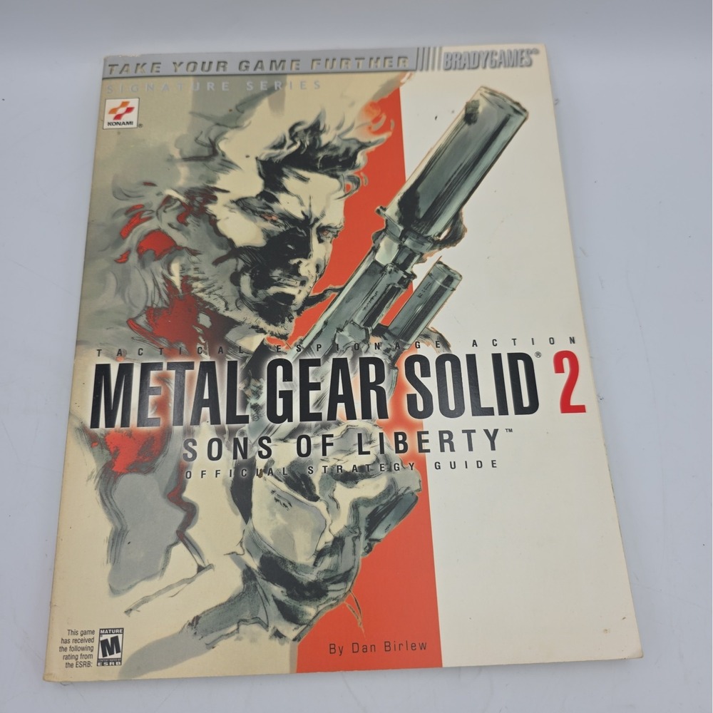 Metal Gear Solid 2 Strategy Guide w/ Poster - PS2 Brady Games